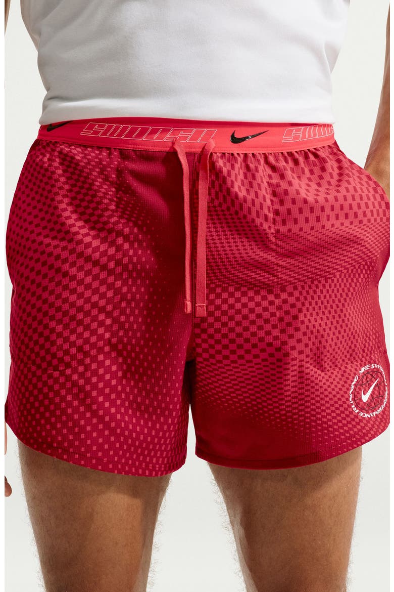 Stride Performance Brief Lined Running Shorts, Alternate, color, FUSION RED