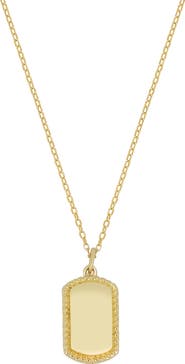 Bony Levy 14K Gold Tag Pendant Necklace