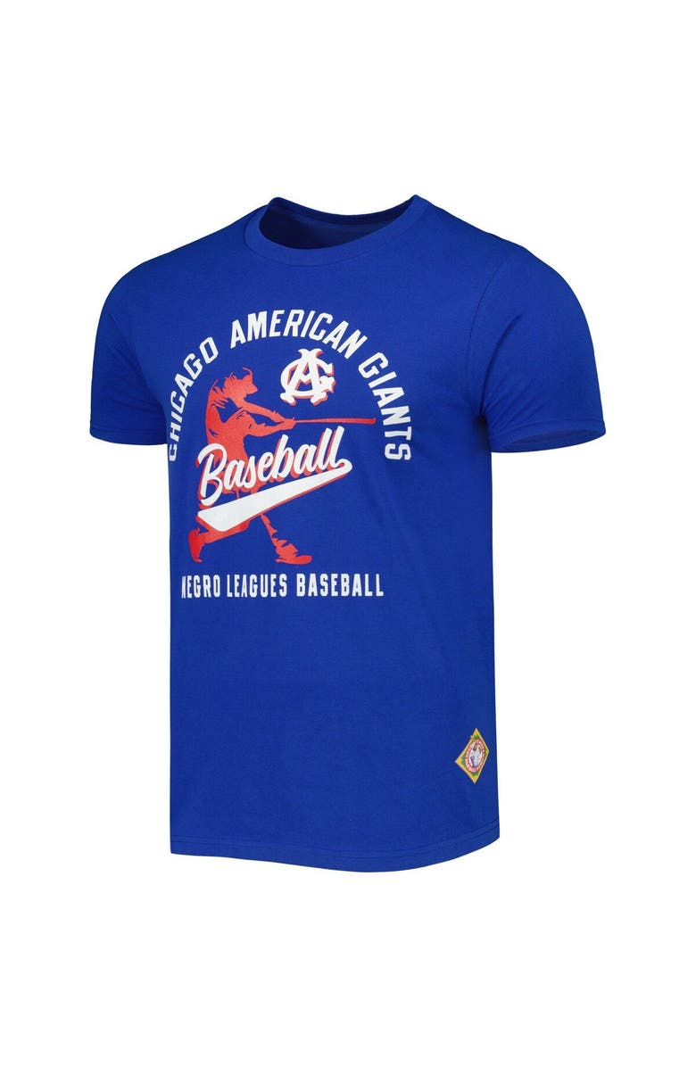 STITCHES Men's Stitches Royal Chicago American Giants Soft Style T-Shirt, Alternate, color, Royal