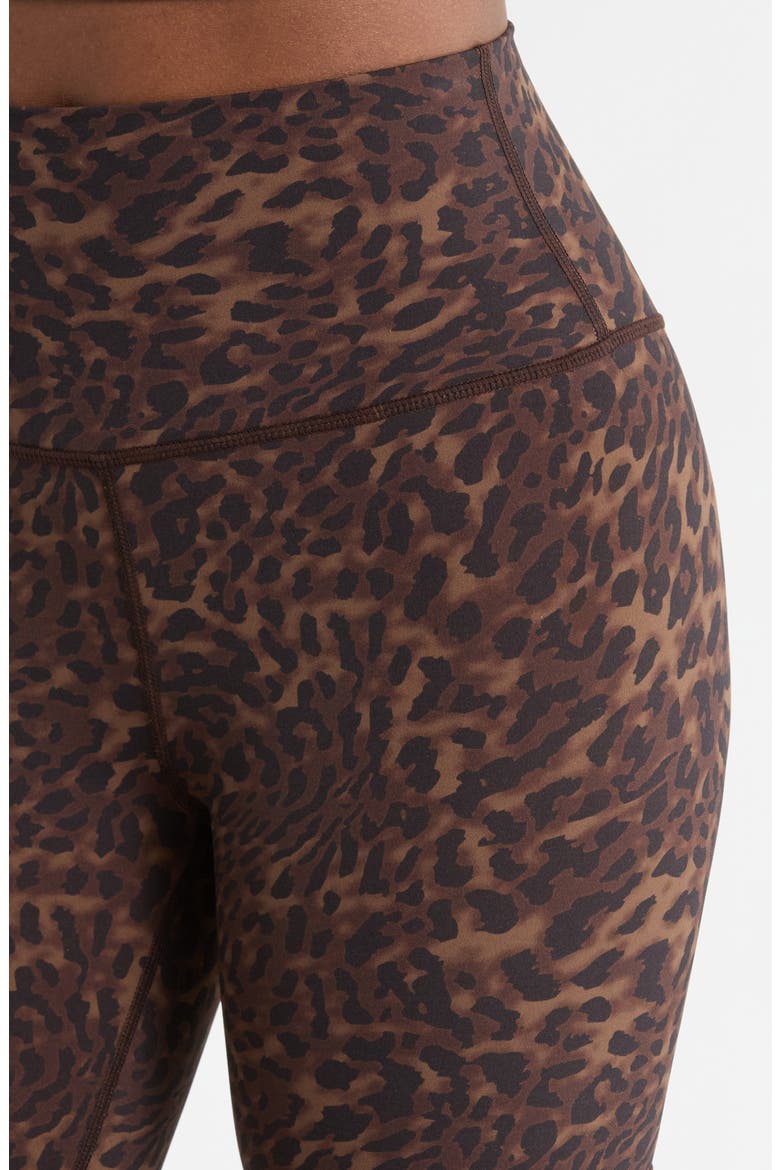Cloud Leopard Print Bike Shorts, Alternate, color, CARIBOU LEOPARD