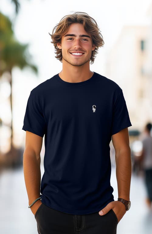 Dalix Astronaut Tee In Navy Blue