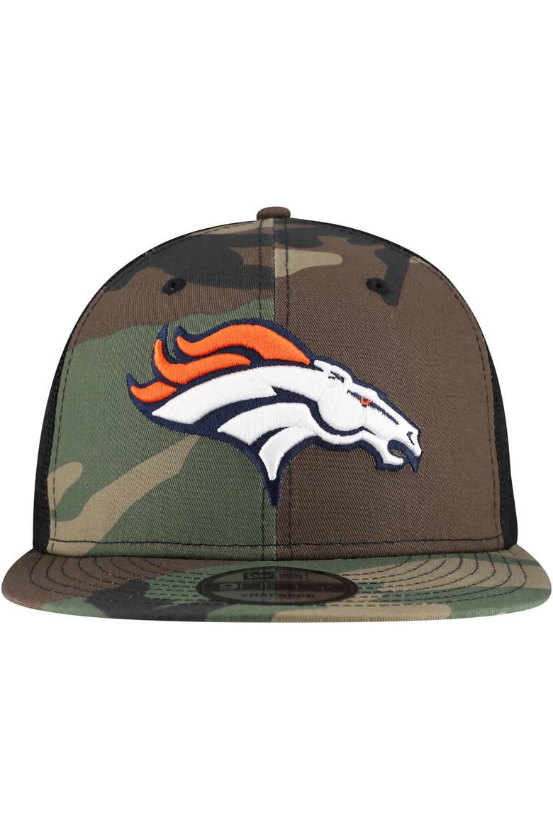 Men's New Era Camo Denver Broncos  Main Trucker 9FIFTY Snapback Hat, Alternate, color, Camo