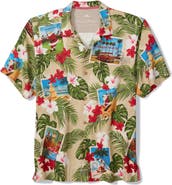 Tommy Bahama Santa's Day Off Silk Camp Shirt