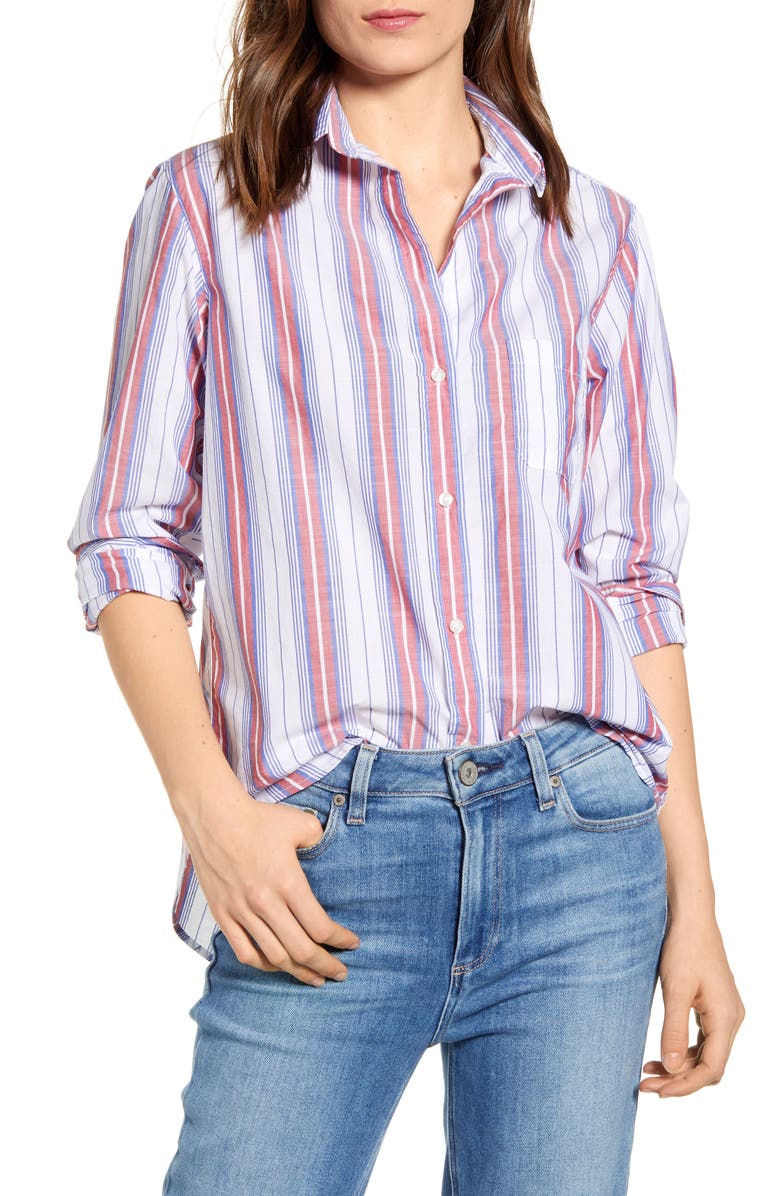 Grayson The Hero Stripe Cotton Shirt, Main, color, 
