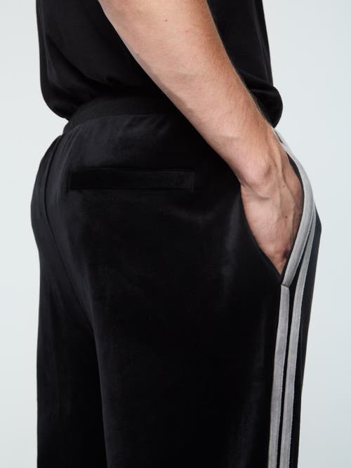 Sergio Tacchini Damarindo Velour Track Pant In Black
