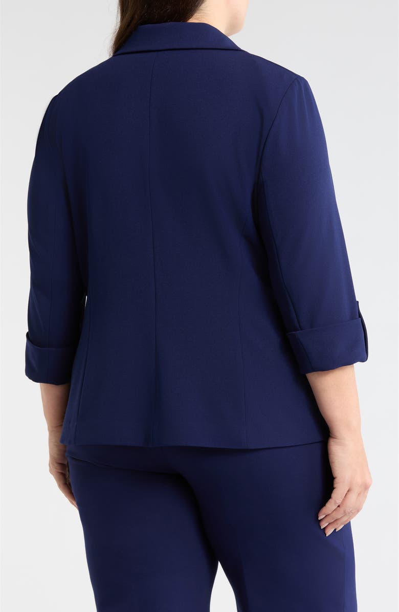 AK ANNE KLEIN Roll-Tab Sleeve Jacket, Alternate, color, Distant Mountain