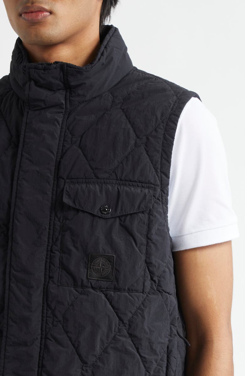 Stone Island Ghost Diamond Quilted Puffer Vest, Alternate, color, V0029 Black