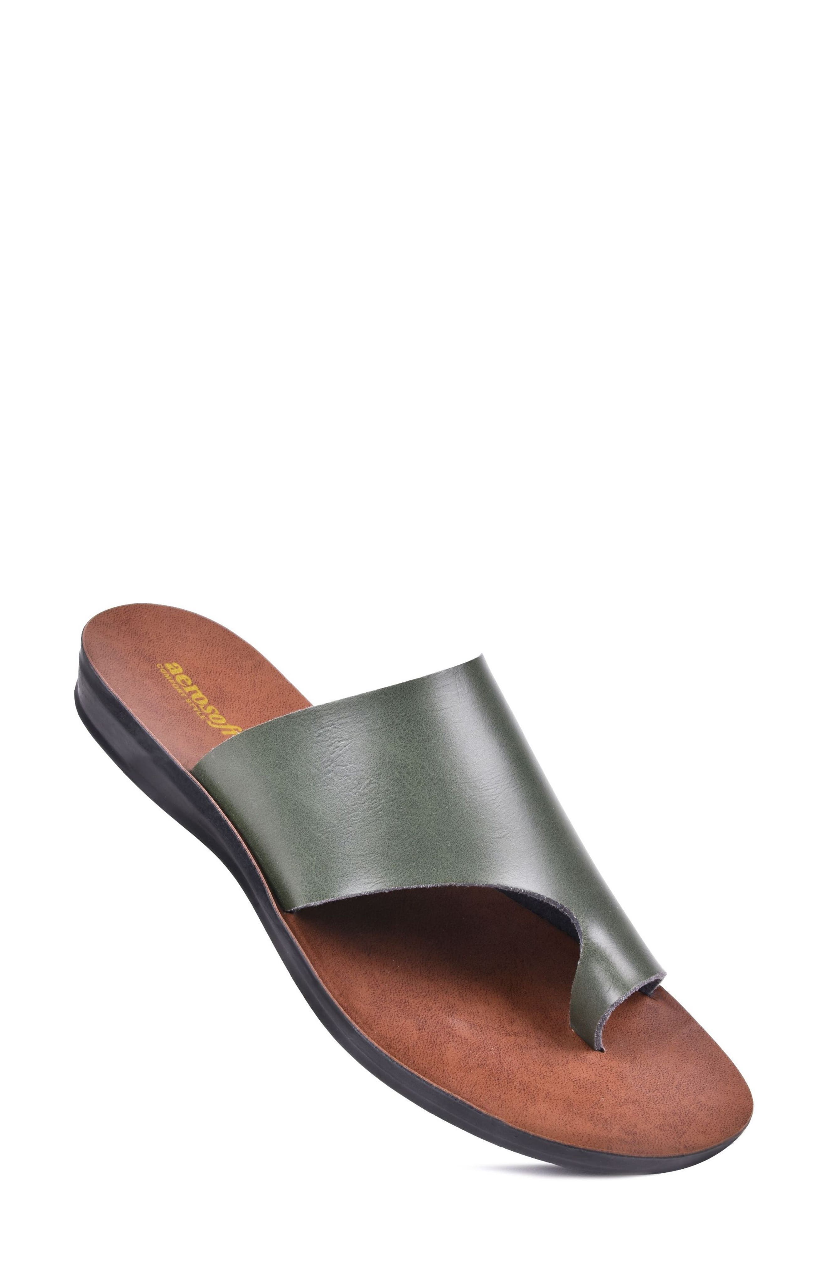Daffodil Vintage Thong Sandal, Alternate, color, GREEN