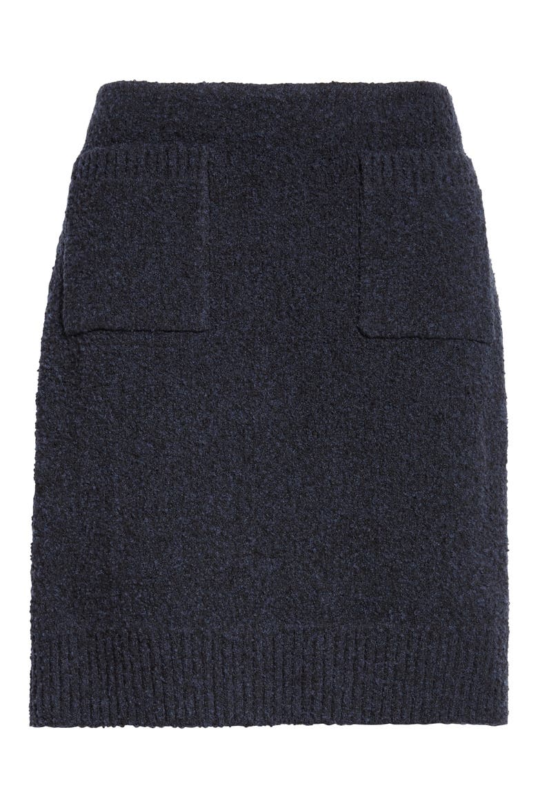 Bouclé Sweater Skirt, Alternate, color, 4121 NAVY