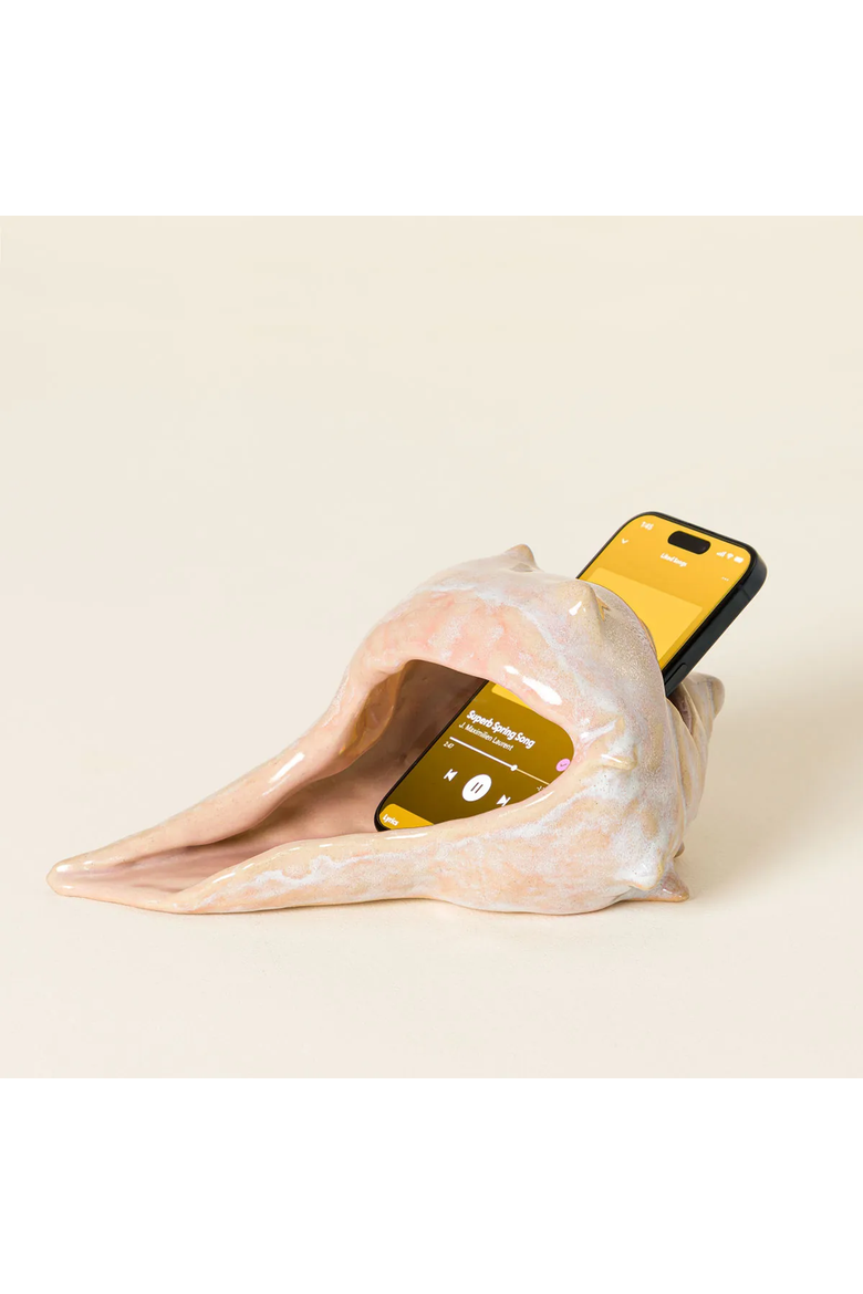 Hand Sculpted Conch Shell Speaker, Alternate, color, Multi