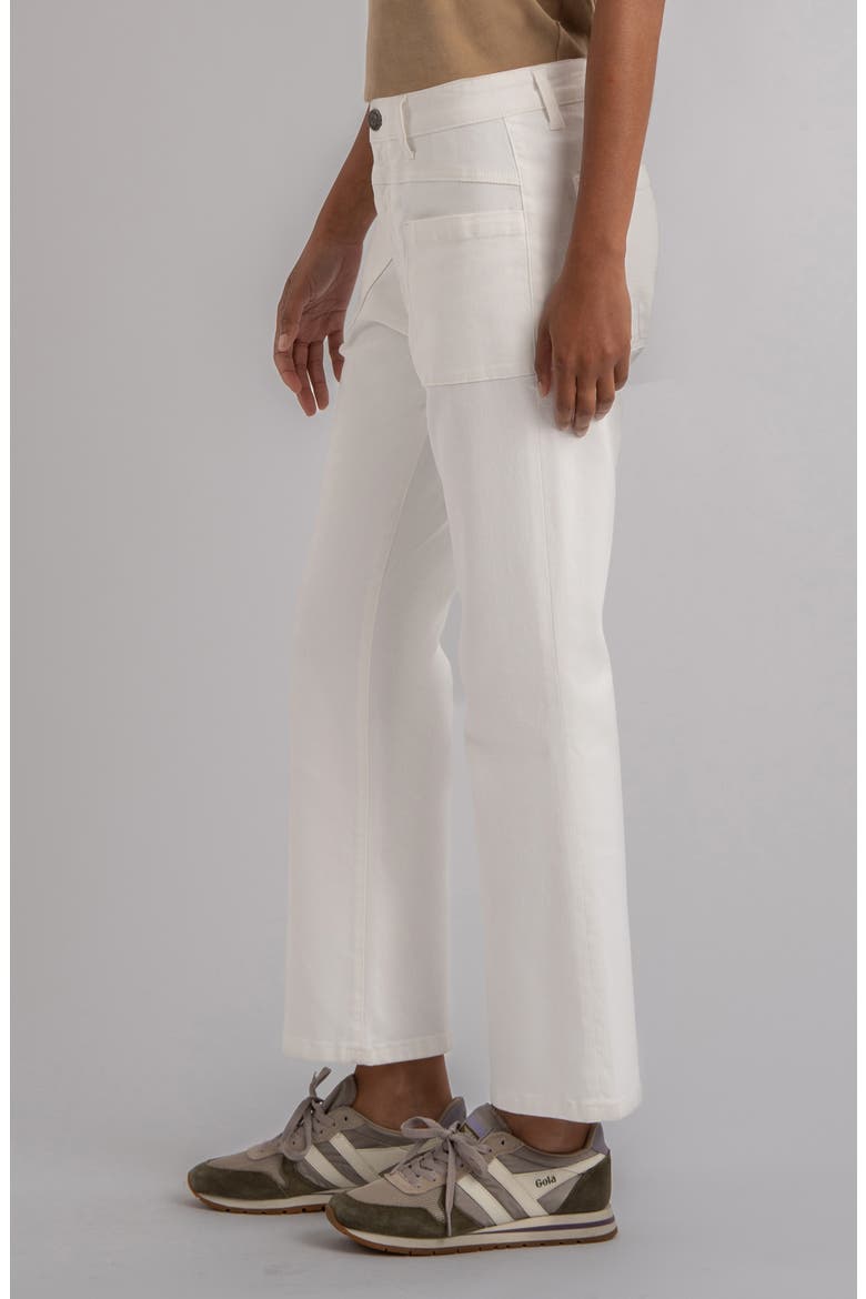 Kelsey High Waist Flare Jeans, Alternate, color, WHITE