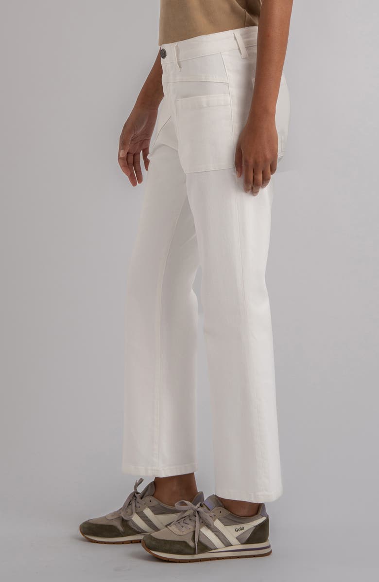KUT from the Kloth Kelsey High Waist Flare Jeans, Alternate, color, White