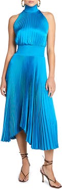 A.L.C. Renzo Pleated Sleeveless Midi Dress