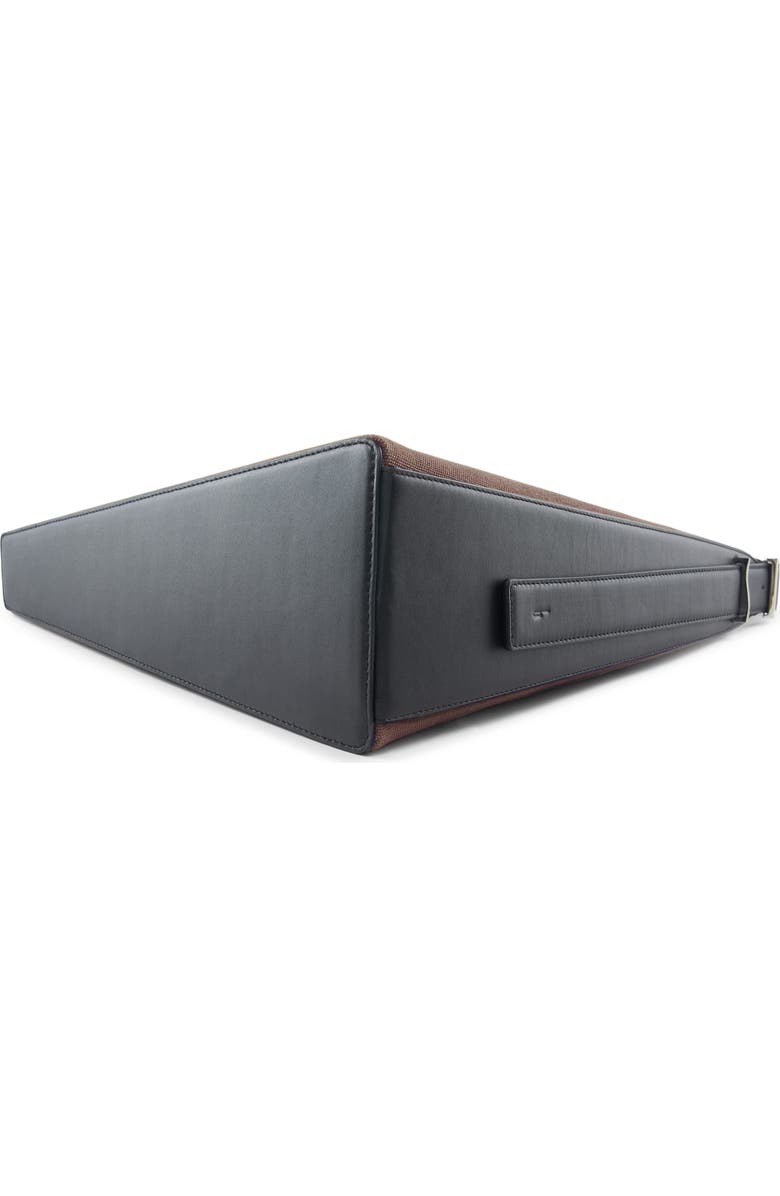 behno Danny Flatiron Canvas Shoulder Bag, Alternate, color, Cacao/ Black