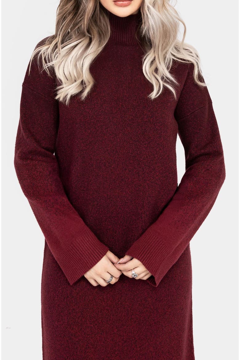 Nightjar Ombre Knit Maxi Dress, Alternate, color, Red
