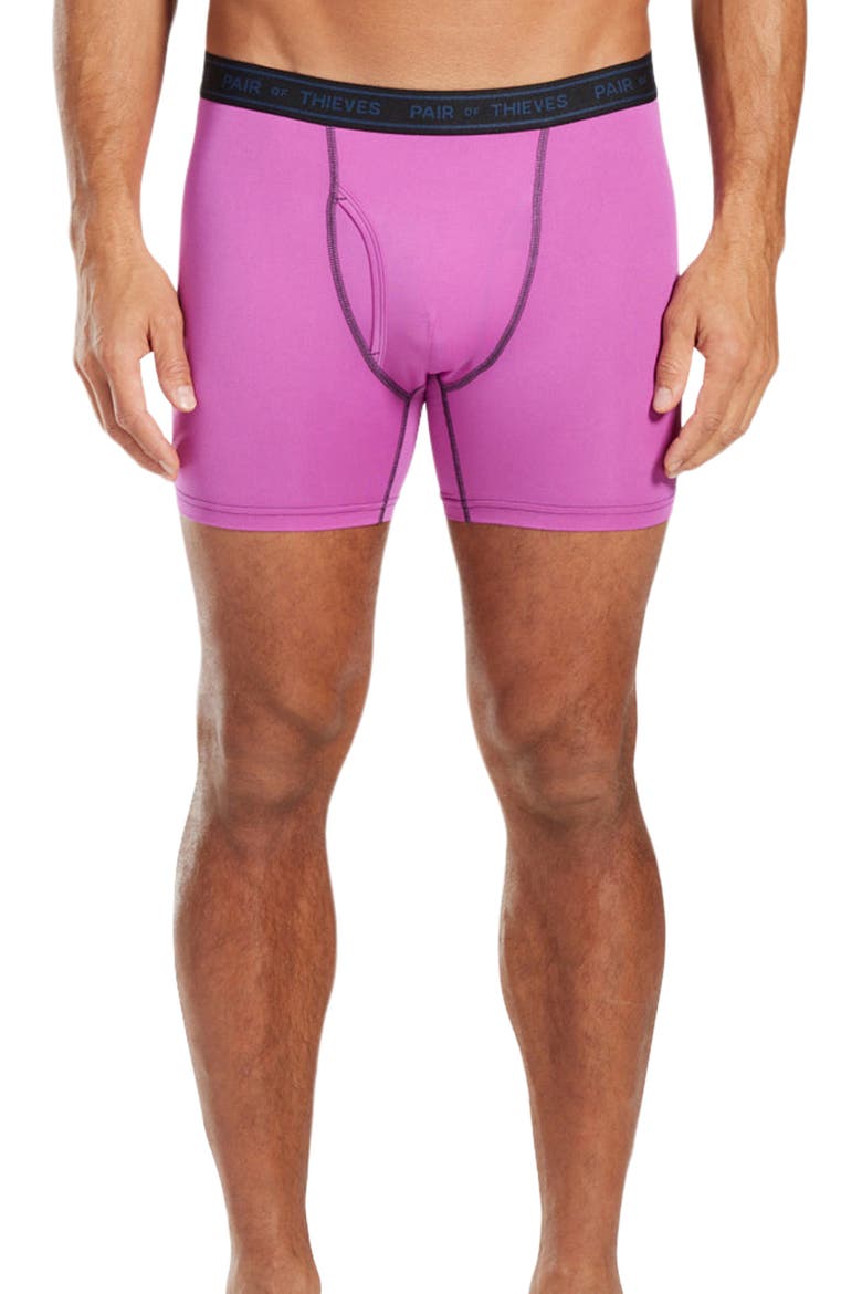 4-Way Performance Boxer Briefs, Alternate, color, NAVY PINK