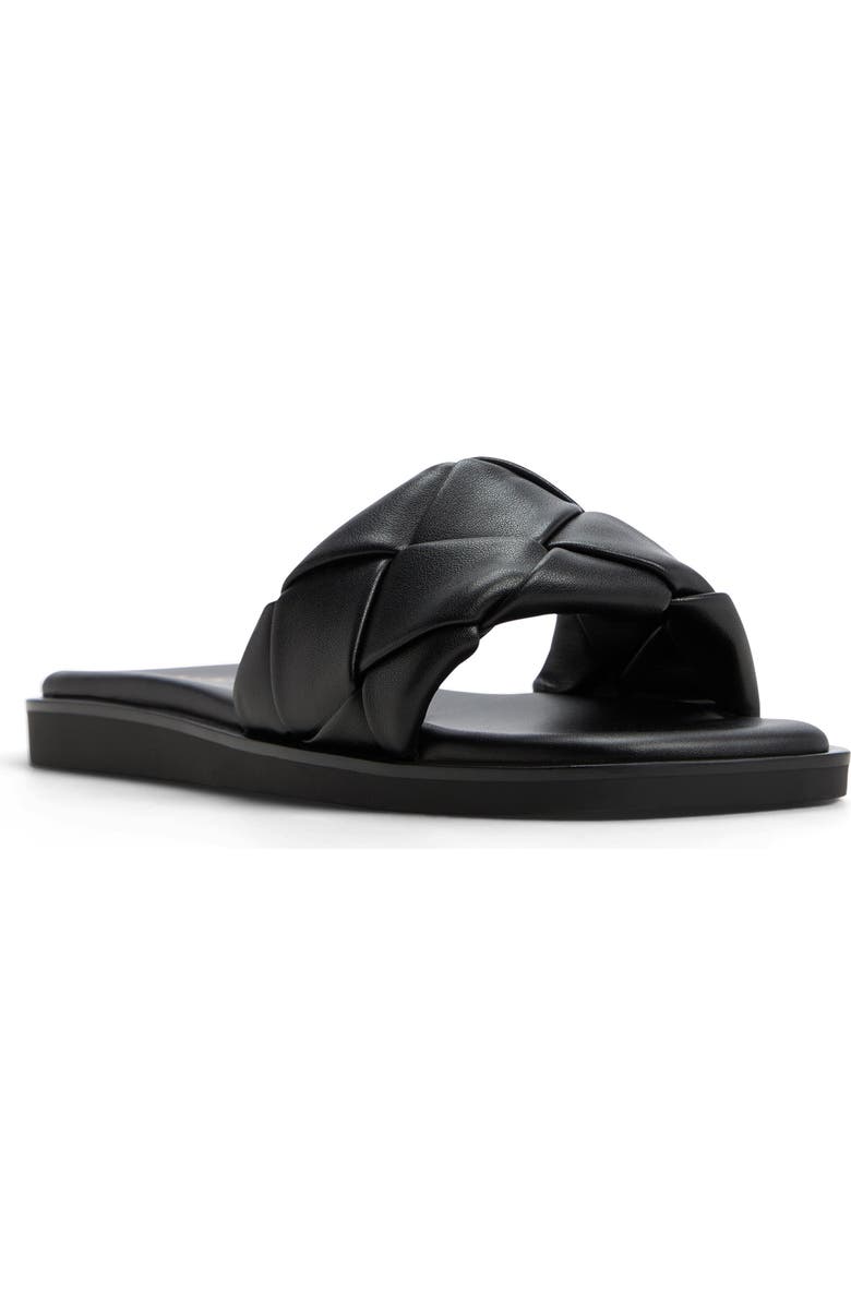ALDO Esterelle Flat Slide Sandal, Main, color, Black