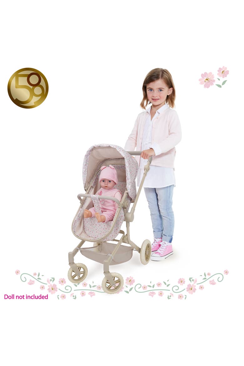 Little Flora City Park 2 in 1 Doll Pram, Alternate, color, Beige
