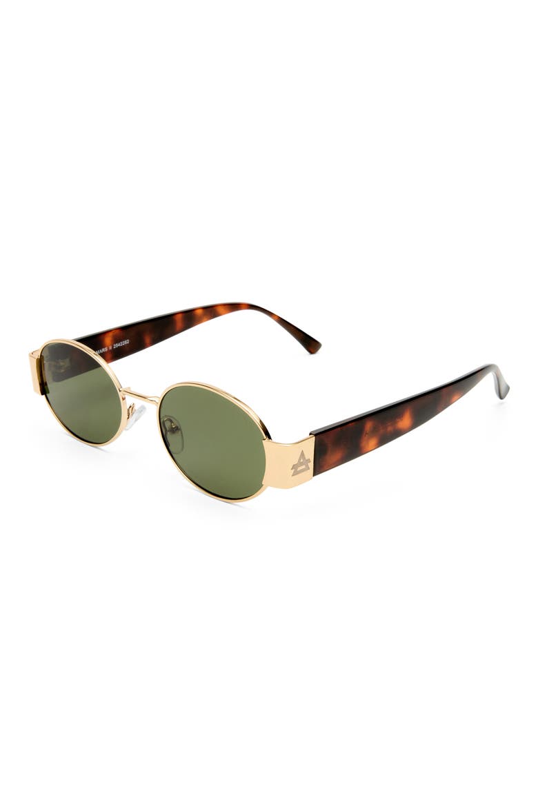 Mars II 51mm Oval Sunglasses, Alternate, color, GOLD / DARK TORT