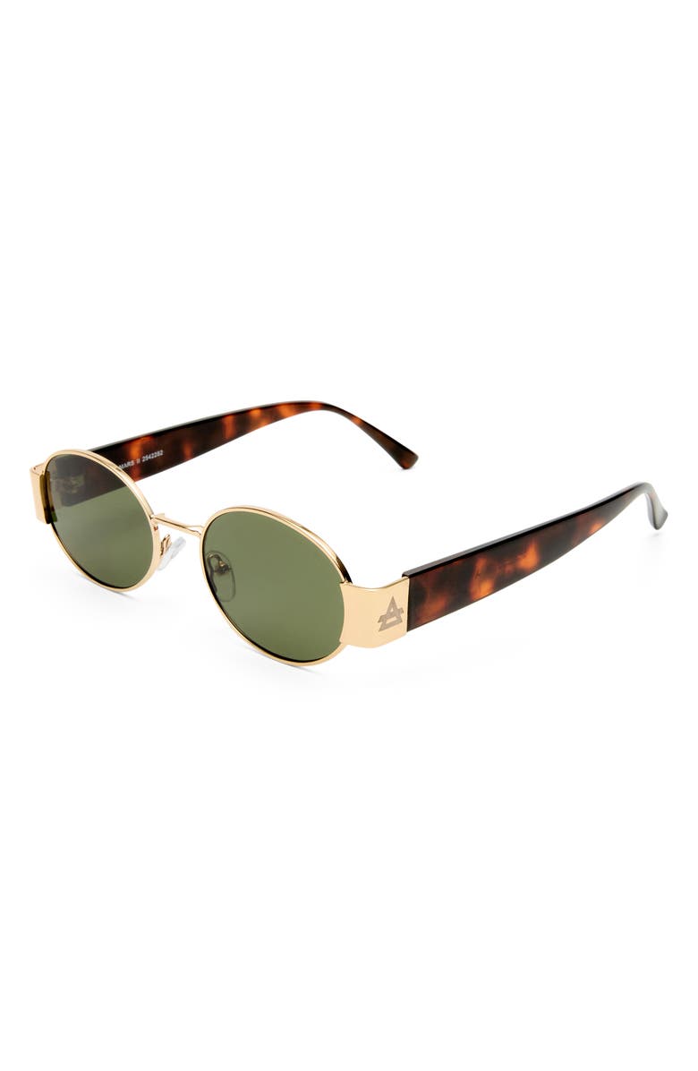 AIRE Mars II 51mm Oval Sunglasses, Alternate, color, Gold / Dark Tort
