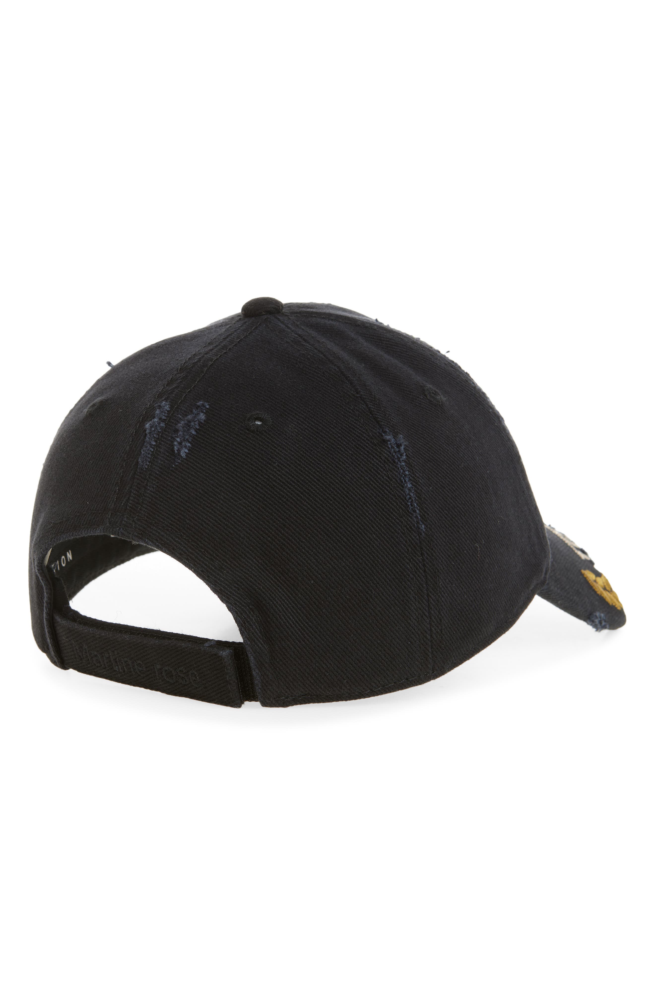 Martine Rose Distressed Cut Peak Baseball Cap (Men) | Nordstrom