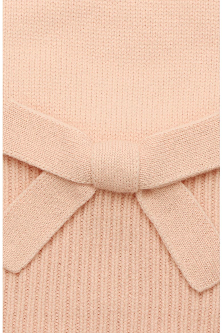 bow trim scarf, Alternate, color, ENGLISH ROSE