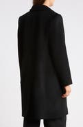 Fleurette Wool Blend Notch Collar Coat