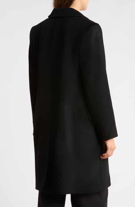 Wool Blend Notch Collar Coat