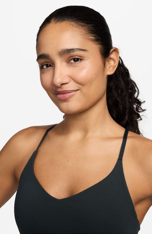 Nike Indy Light Support Padded Adjustable Sports Bra In Black