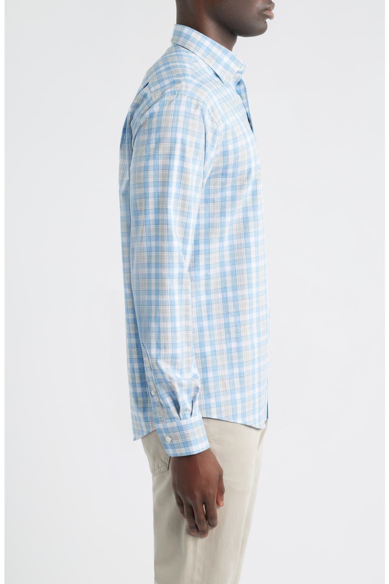 Jacobson Plaid Everyday Performance Button-Up Shirt, Alternate, color, MYSTIC