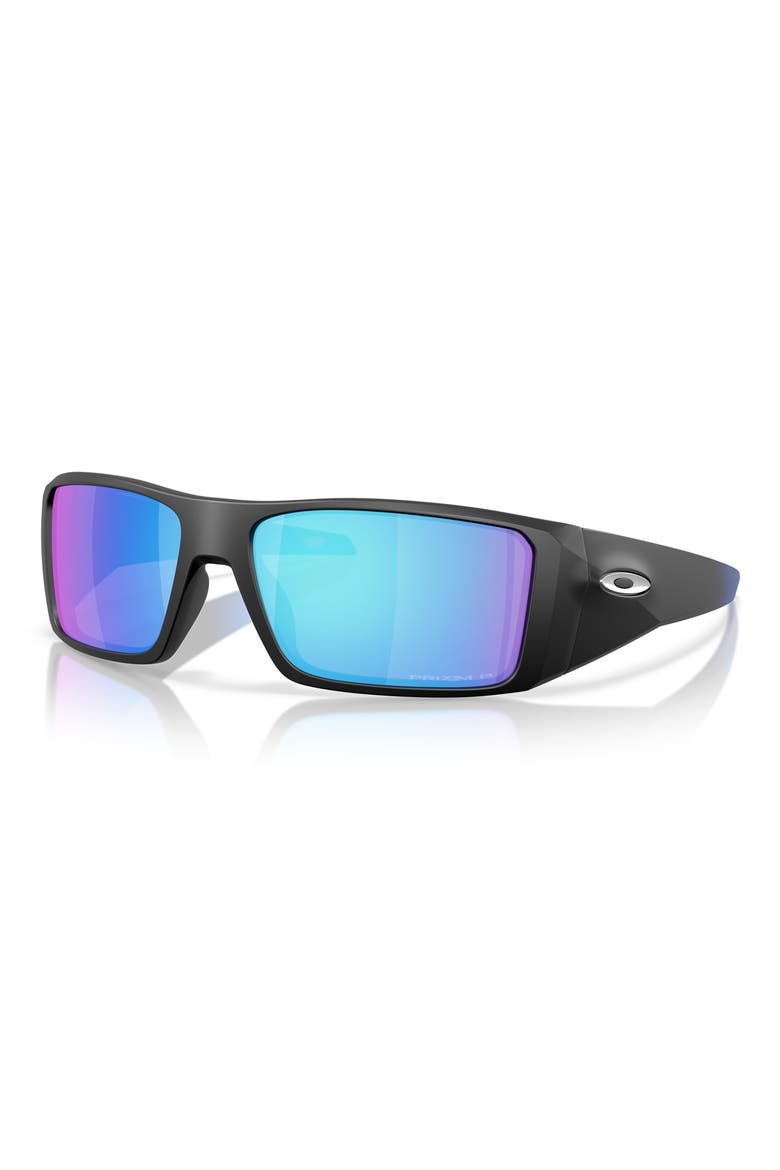 Heliostat 61mm Prizm™ Polarized Rectangular Sunglasses, Alternate, color, MATTE BLACK