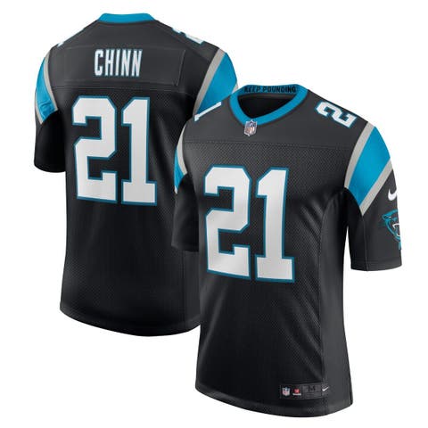 Men's Nike Jeremy Chinn Black Carolina Panthers Vapor Limited Jersey