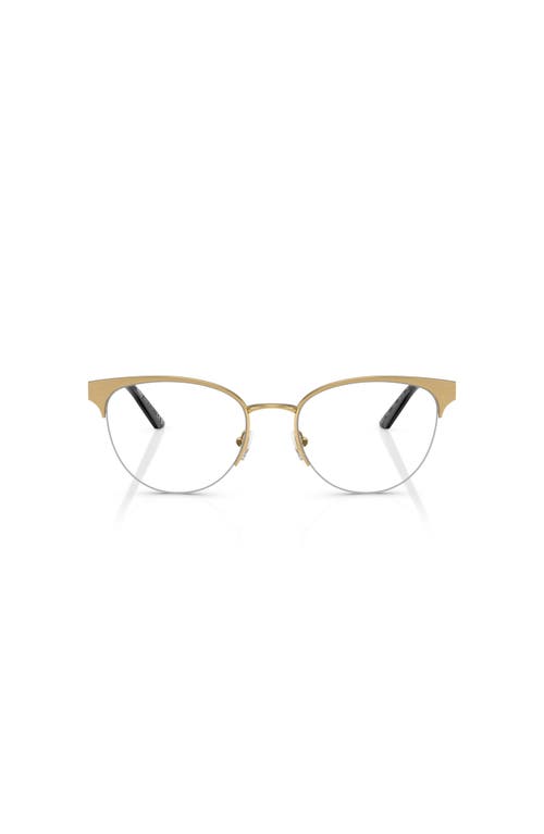 Versace 53mm Cat Eye Optical Glasses In Gold