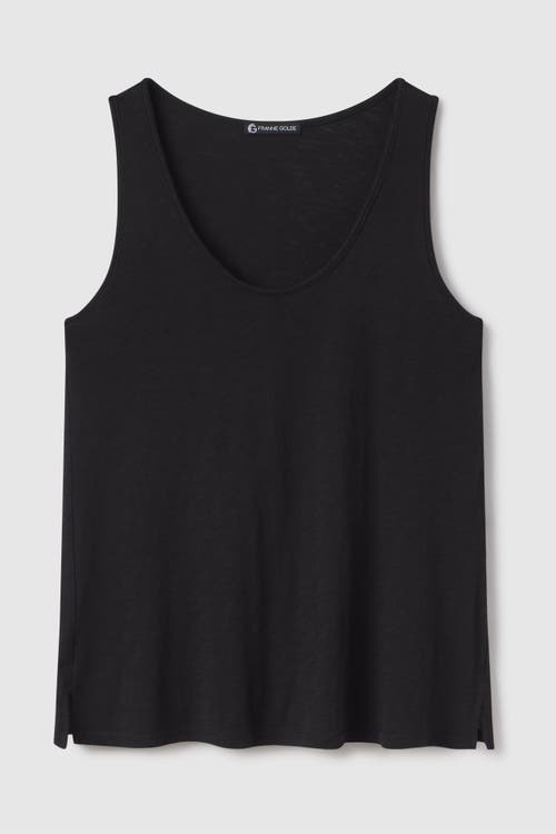 Franne Golde Slub Jersey Scoop Neck Tank