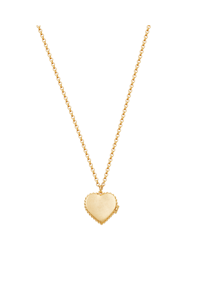 Jasmine Heart Locket Necklace, Alternate, color, Gold