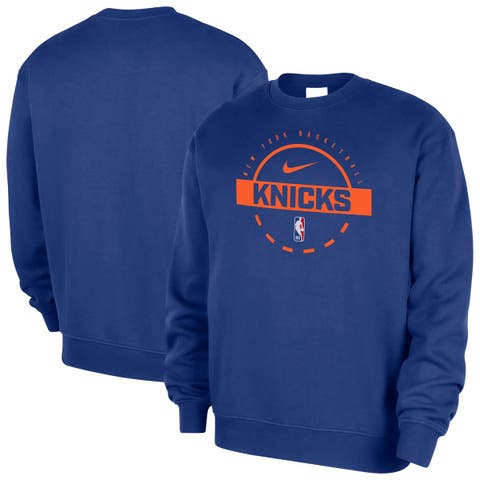 Men's Nike  Blue New York Knicks 2025/26 Authentic Practice Club Sweatshirt