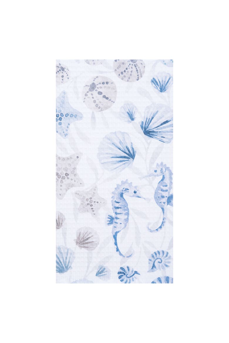 27" x 18" Under the Sea Kitchen and Bathroom Graphic Print Hand Towel, Main, color, Blue