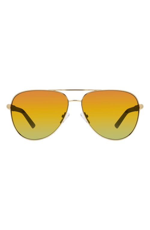 KURT GEIGER KURT GEIGER LONDON 63MM OVERSIZE PILOT SUNGLASSES