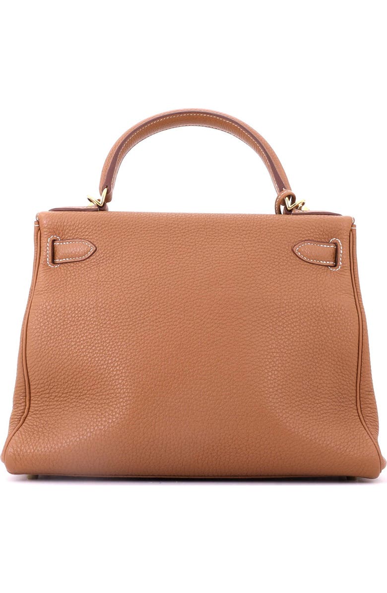 Pre-Owned Hermes Kelly Handbag Brown Togo with Gold Hardware 28, Alternate, color, Gold