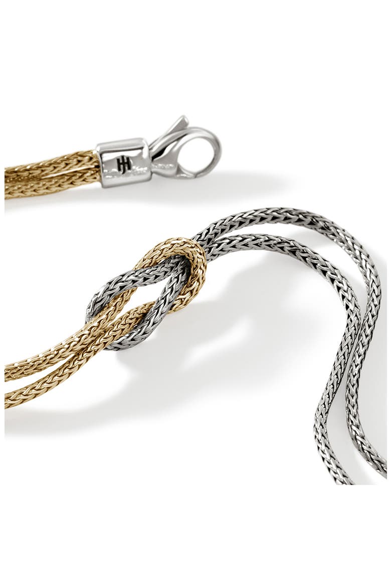 Love Knot Bracelet, 1.8mm, Alternate, color, SILVER/ GOLD