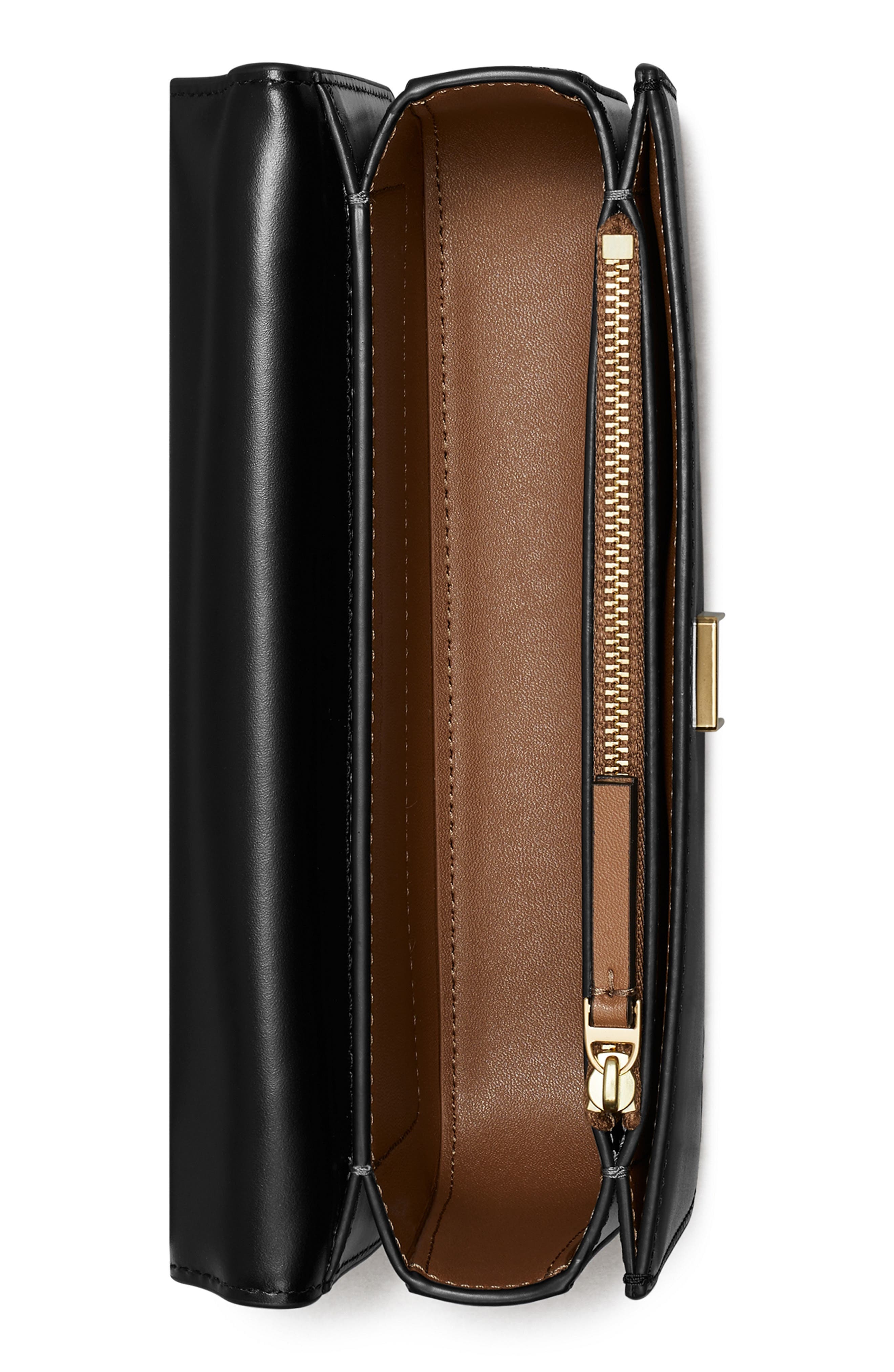 Tory Burch Small Eleanor East/West Convertible Leather Shoulder Bag, Alternate, color, 