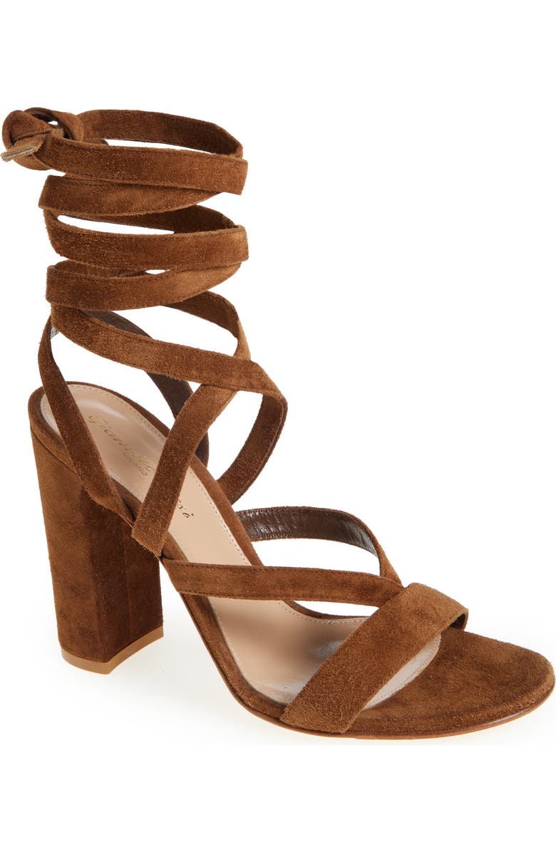 Gianvito Rossi Ankle Wrap Sandal, Main, color,