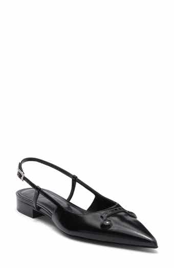 Marni Trunkaroo Pointed Toe Slingback Flat