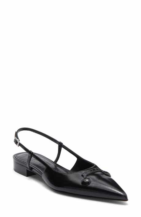 Marni Trunkaroo Pointed Toe Slingback Flat