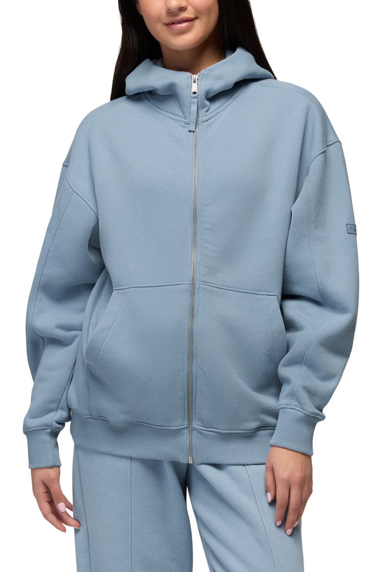 Dreamfleece Full Zip Hoodie, Main, color, GLACIER SKIES