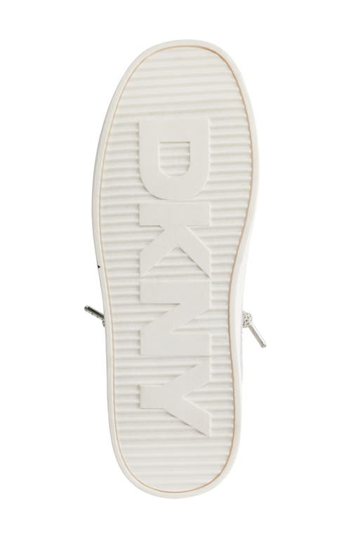 Dkny Garren Graffiti Slip-on Sneaker In Grey/white