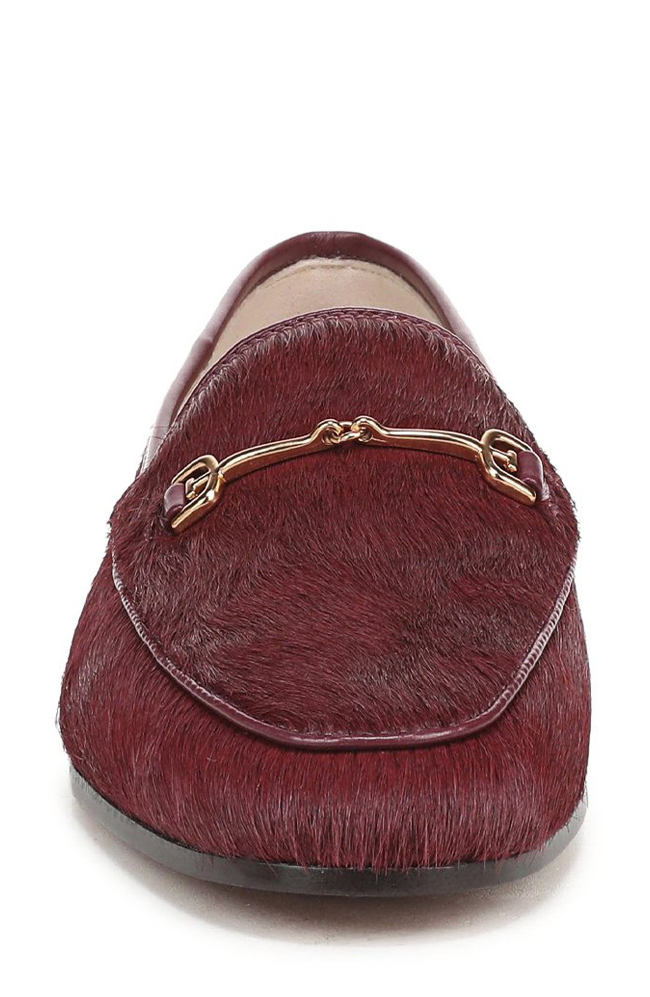 Loraine Bit Loafer, Alternate, color, FRENCH MERLOT CALF HAIR