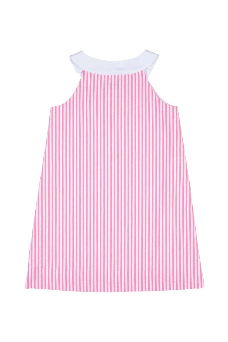 Seersucker Dress With Strawberries, Alternate, color, Pink/White