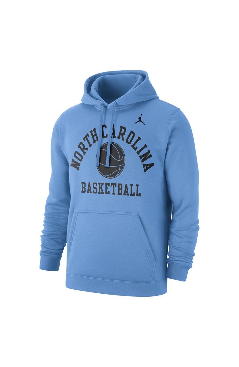 Jordan Brand Men's Jordan Brand Carolina Blue North Carolina Tar Heels Basketball Club Fleece Pullover Hoodie, Alternate, color, 