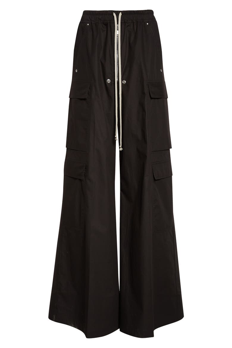 Cargobelas Cotton Cargo Pants, Alternate, color, BLACK